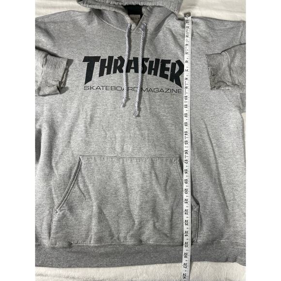 Thrasher Skateboard Magazine Gray Hoodie Size L - Picture 4 of 8
